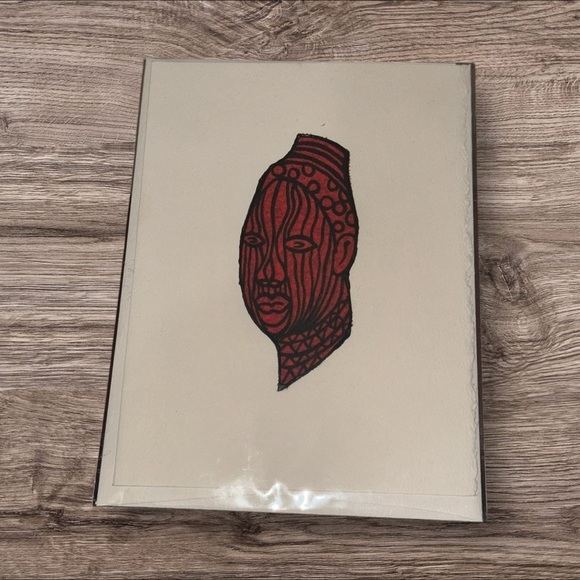 African Tribal Art Prints Set of 4 - Picture 2 of 7